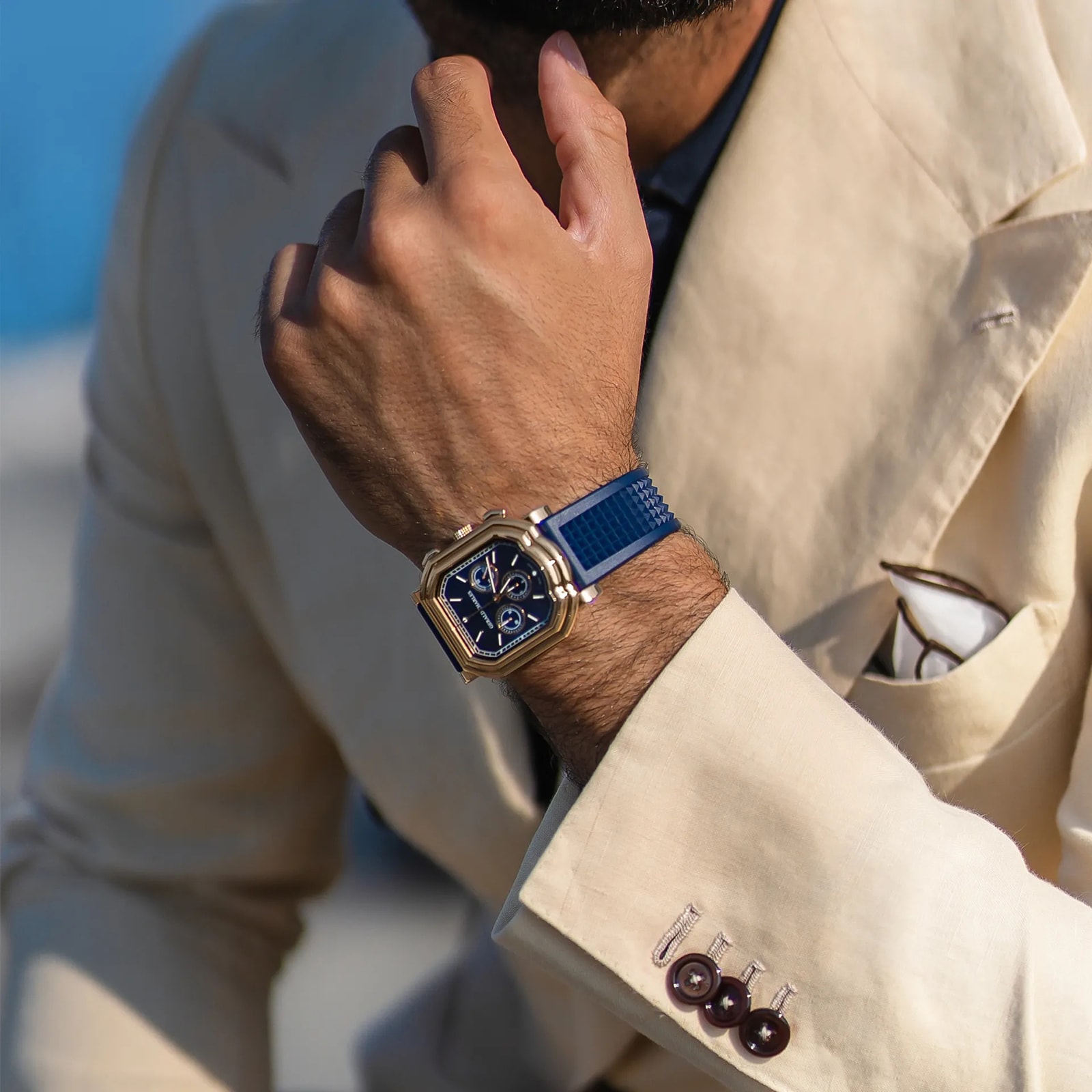 Gerald Charles Maestro 3.0 Chronograph 39mm Mens Watch Blue 18K Rose Gold Gerald Charles Maestro 3.0 Chronograph 39mm Mens Watch Blue 18K Rose Gold