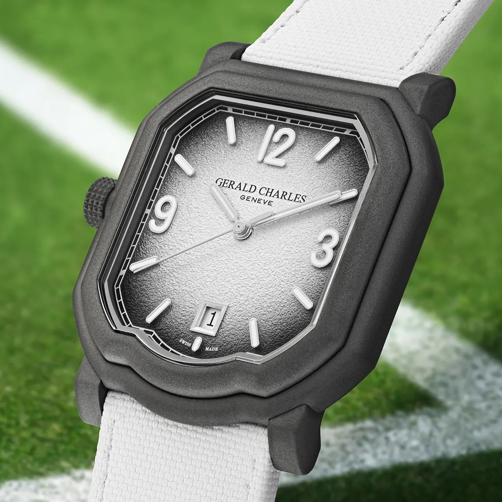 Gerald Charles Maestro GC Sport Tennis 39mm Limited Edition Mens Watch White