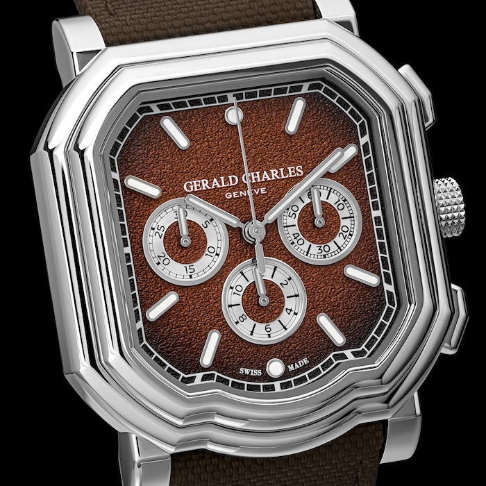 Gerald Charles Maestro 3.0 Chronograph 39mm Limited Edition Mens Watch Brown