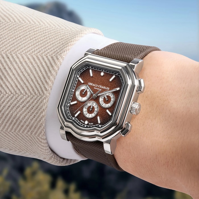 Gerald Charles Maestro 3.0 Chronograph 39mm Limited Edition Mens Watch Brown