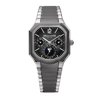 Gerald Charles Masterlink Perpetual Calendar 40mm Mens Watch Grey