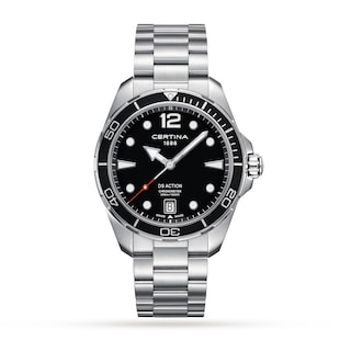 Certina Aqua DS Action Black Dial 43mm Mens Watch