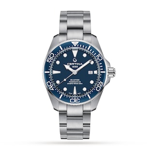 Certina Aqua DS Action Diver Blue Dial 43mm Mens Watch