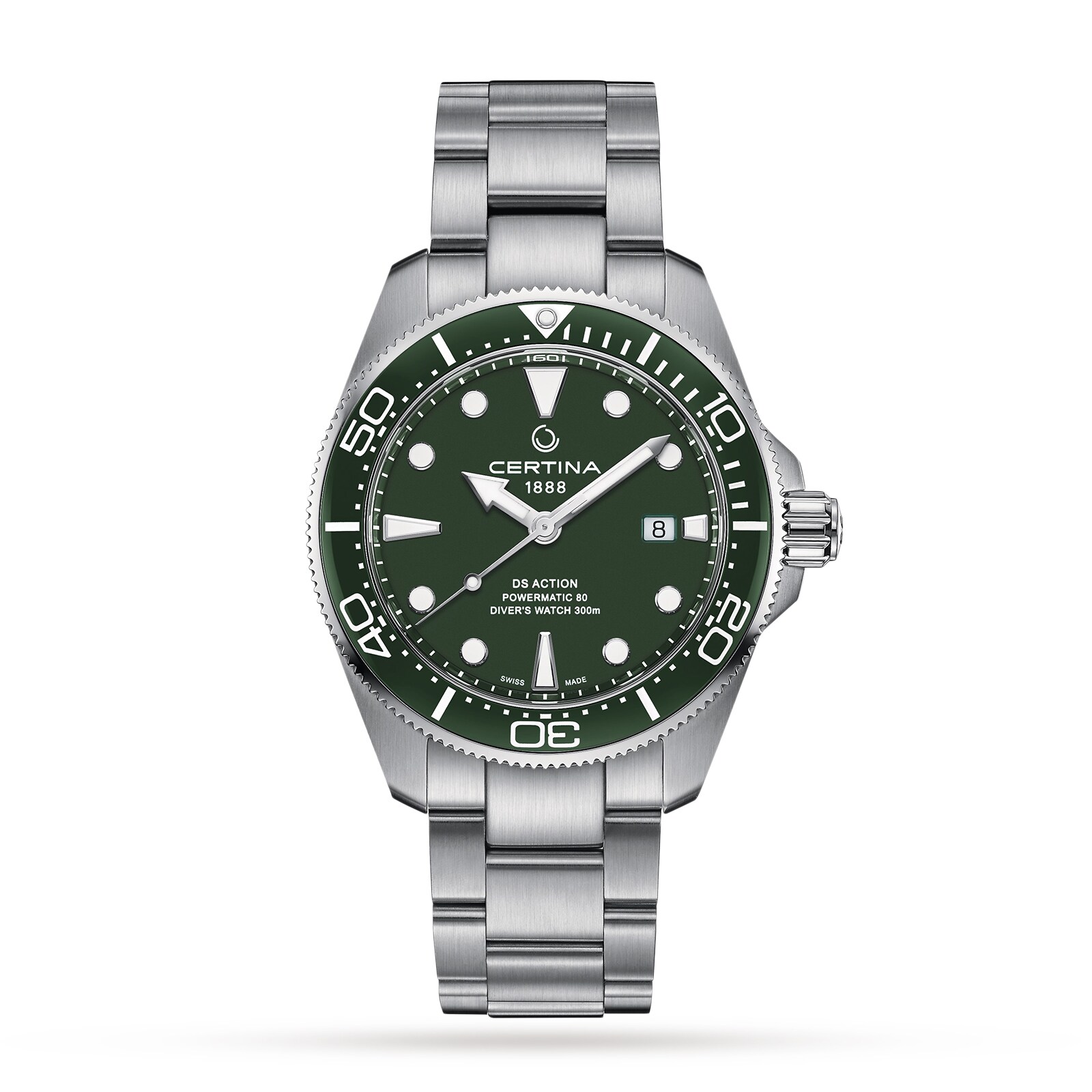 Click to view product details and reviews for Aqua Ds Action Diver Green Dial 43mm Mens Watch.