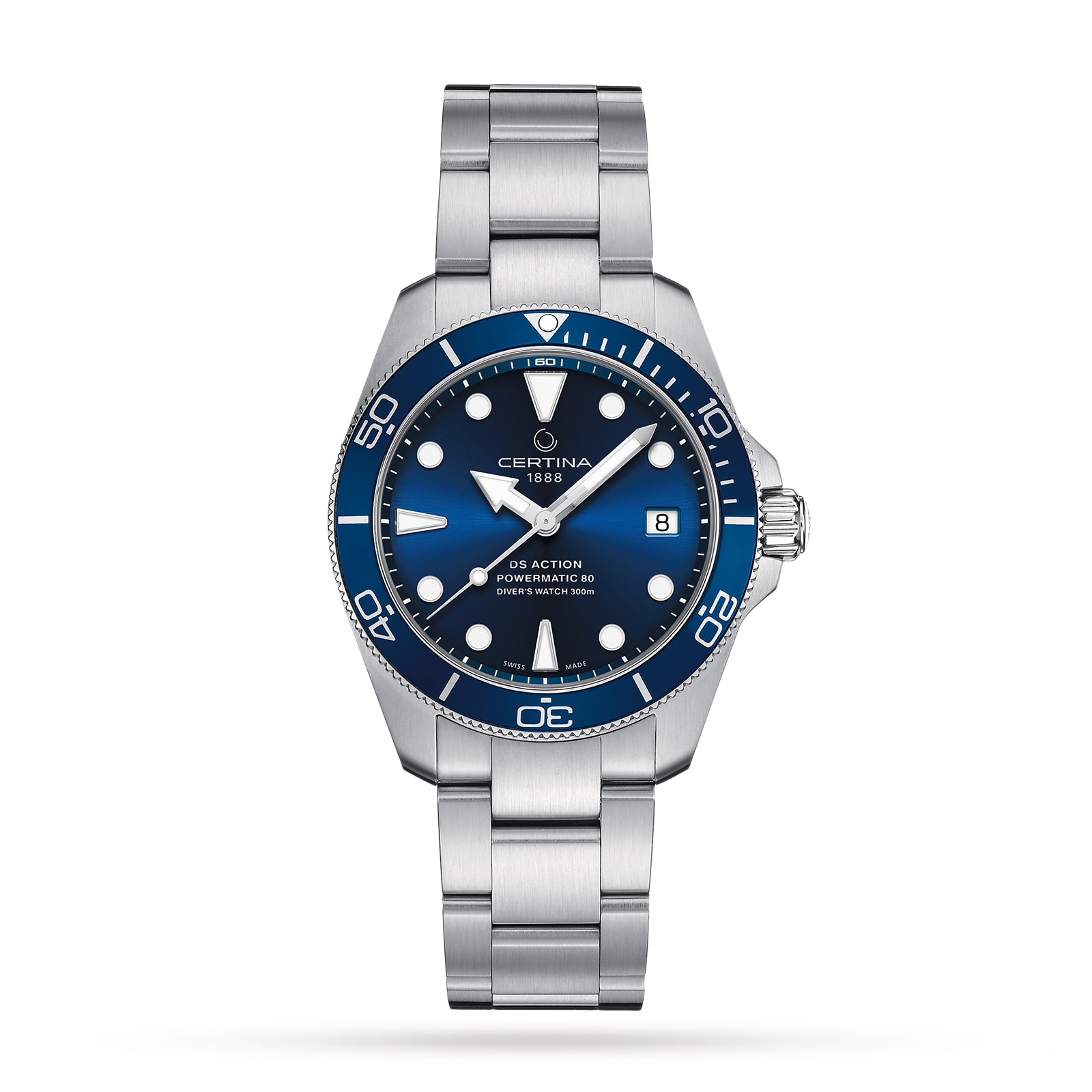 Click to view product details and reviews for Aqua Ds Action Diver Blue Dial 38mm Mens Watch.