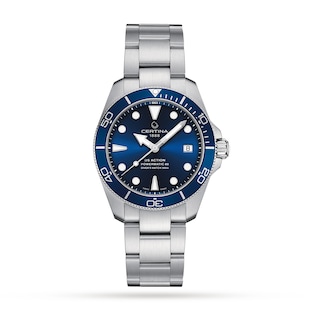 Certina Aqua DS Action Diver Blue Dial 38mm Mens Watch