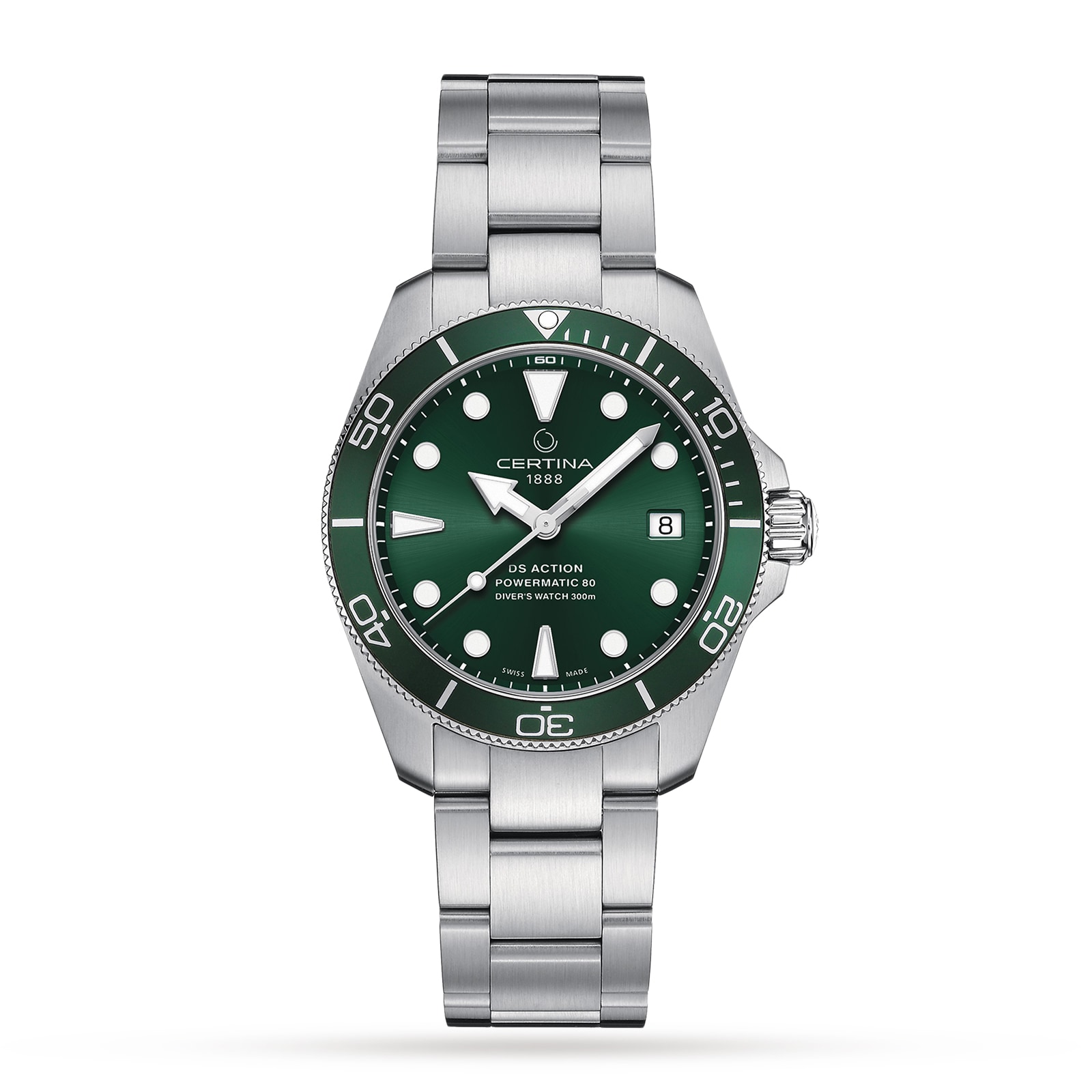 Aqua DS Action Diver Green Dial 38mm Mens Watch