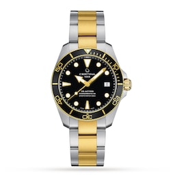 18660021 - Aqua DS Action Diver Black Dial 38mm Mens Watch