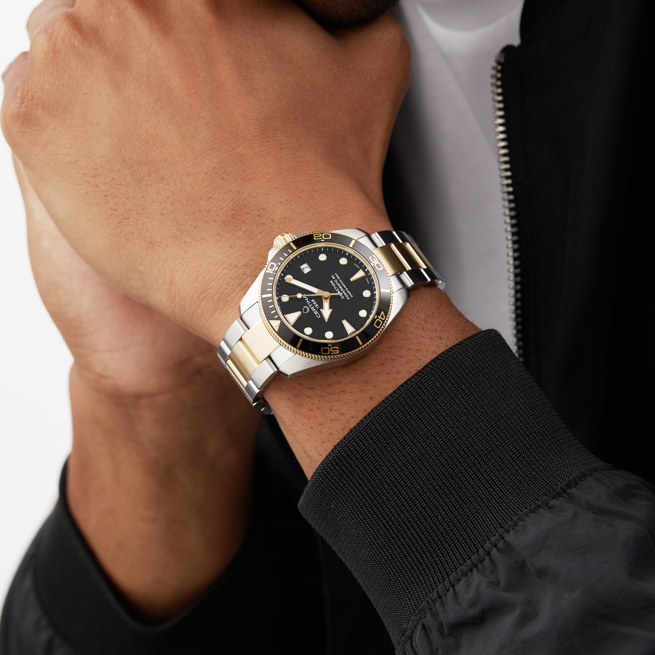Certina Aqua DS Action Diver Black Dial 38mm Mens Watch Certina Aqua DS Action Diver Black Dial 38mm Mens Watch