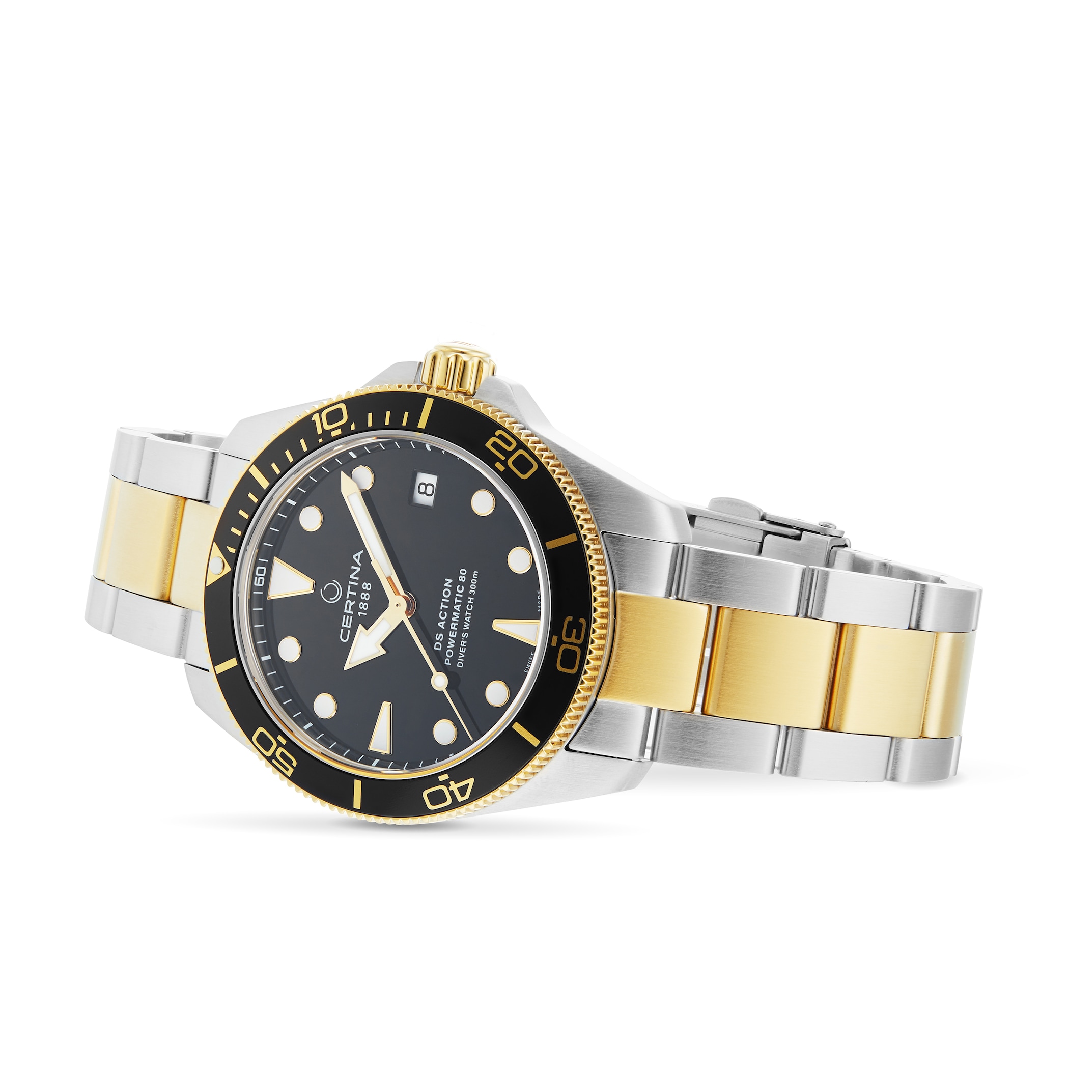 Certina Aqua DS Action Diver Black Dial 38mm Mens Watch Certina Aqua DS Action Diver Black Dial 38mm Mens Watch