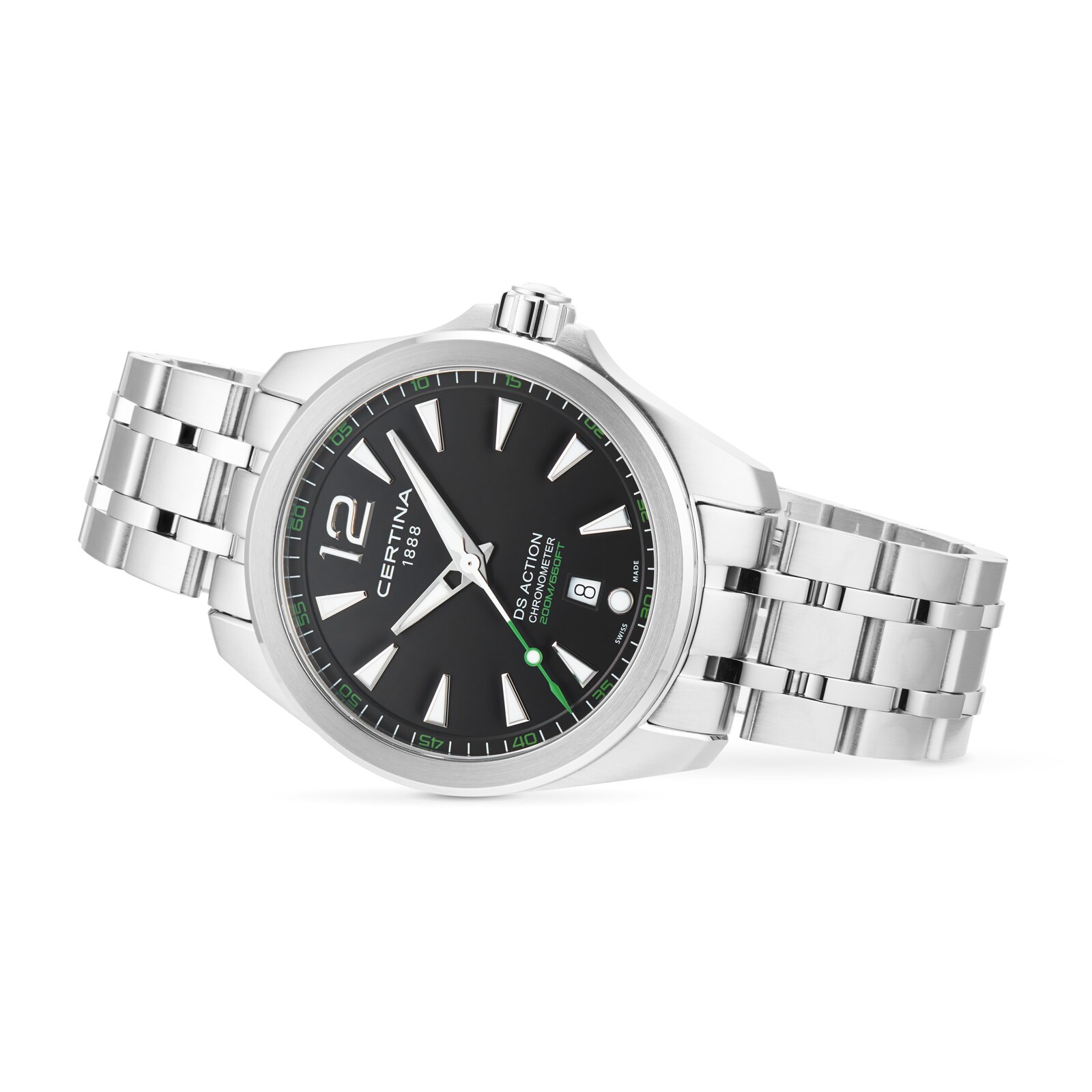 Certina Aqua DS Action Black Dial 41mm Mens Watch