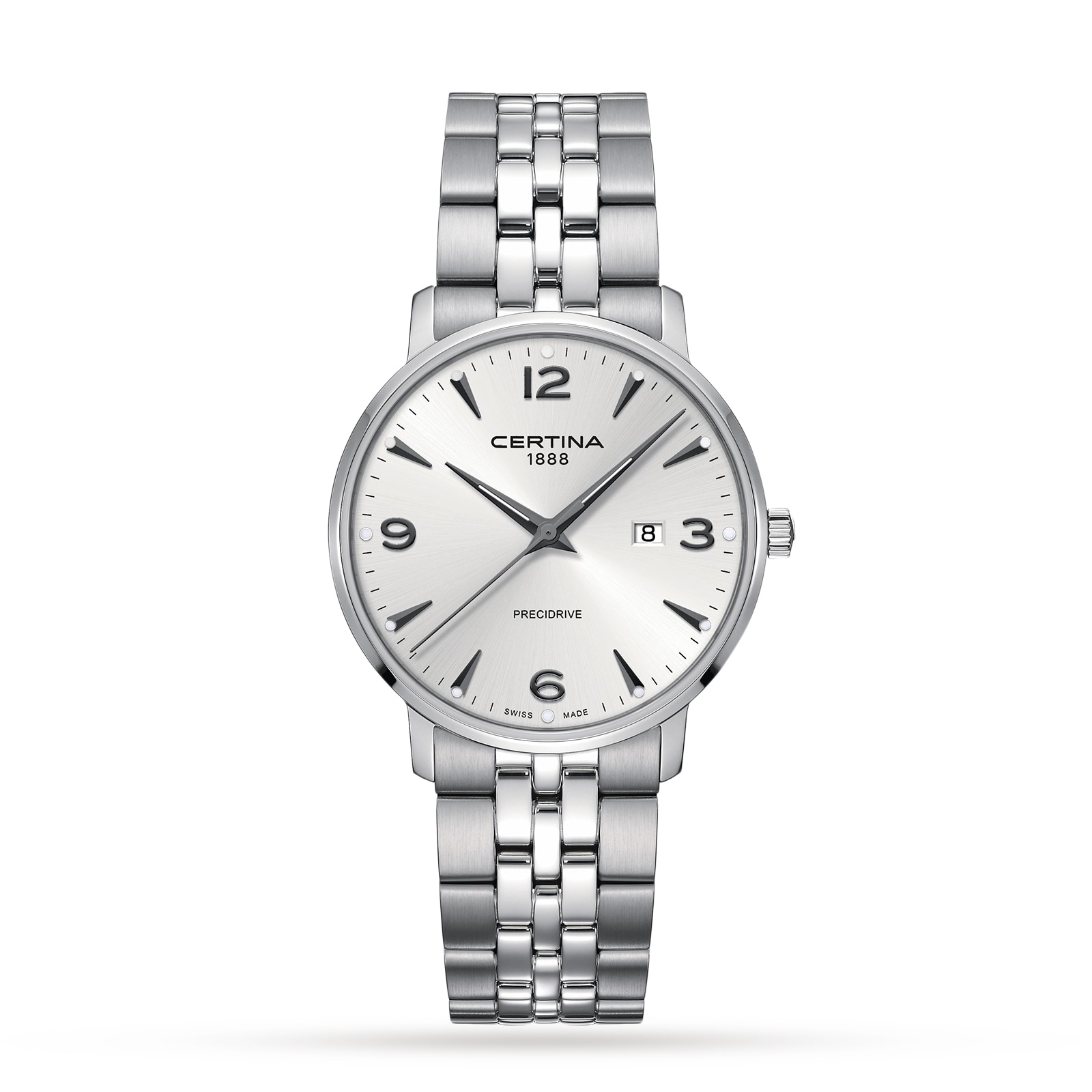 Certina Urban DS Caimano Silver Dial 39mm Mens Watch