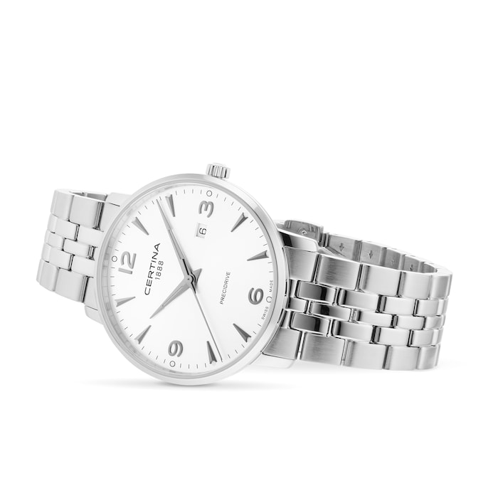 Certina Urban DS Caimano Silver Dial 39mm Mens Watch