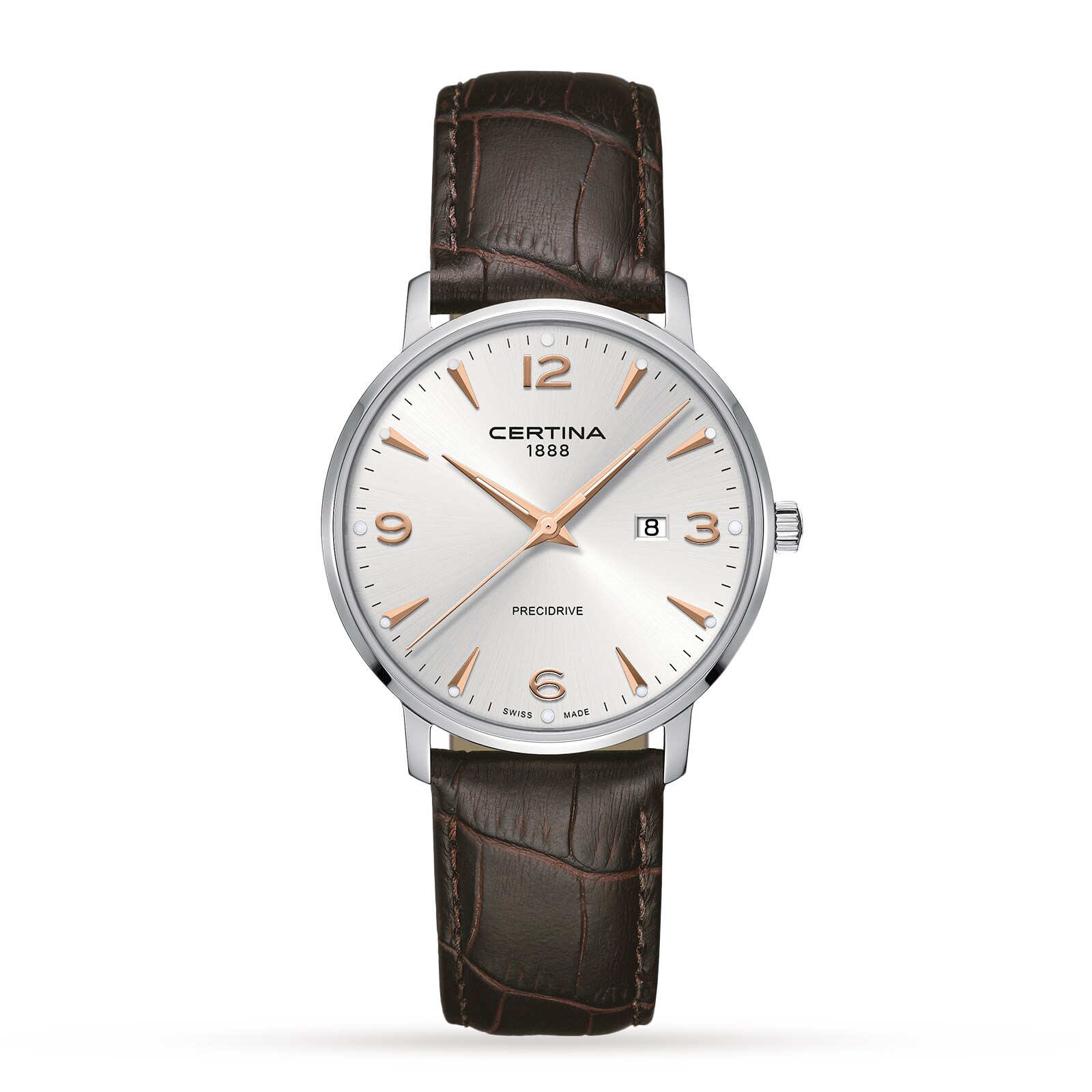 Certina Urban DS Caimano Silver Dial 39mm Mens Watch