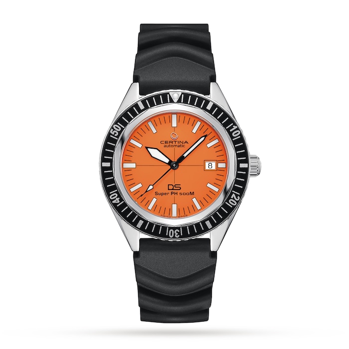 Certina Heritage DS Super PH500M Orange Dial 43mm Mens Watch