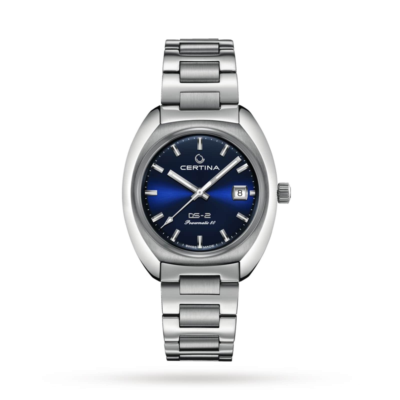 Certina Heritage DS-2 Powermatic 40mm Mens Watch - Blue Dial Certina Heritage DS-2 Powermatic 40mm Mens Watch - Blue Dial