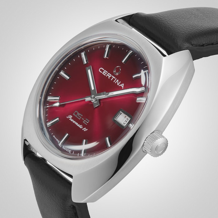 Certina Heritage DS-2 Powermatic 40mm Mens Watch - Red Dial