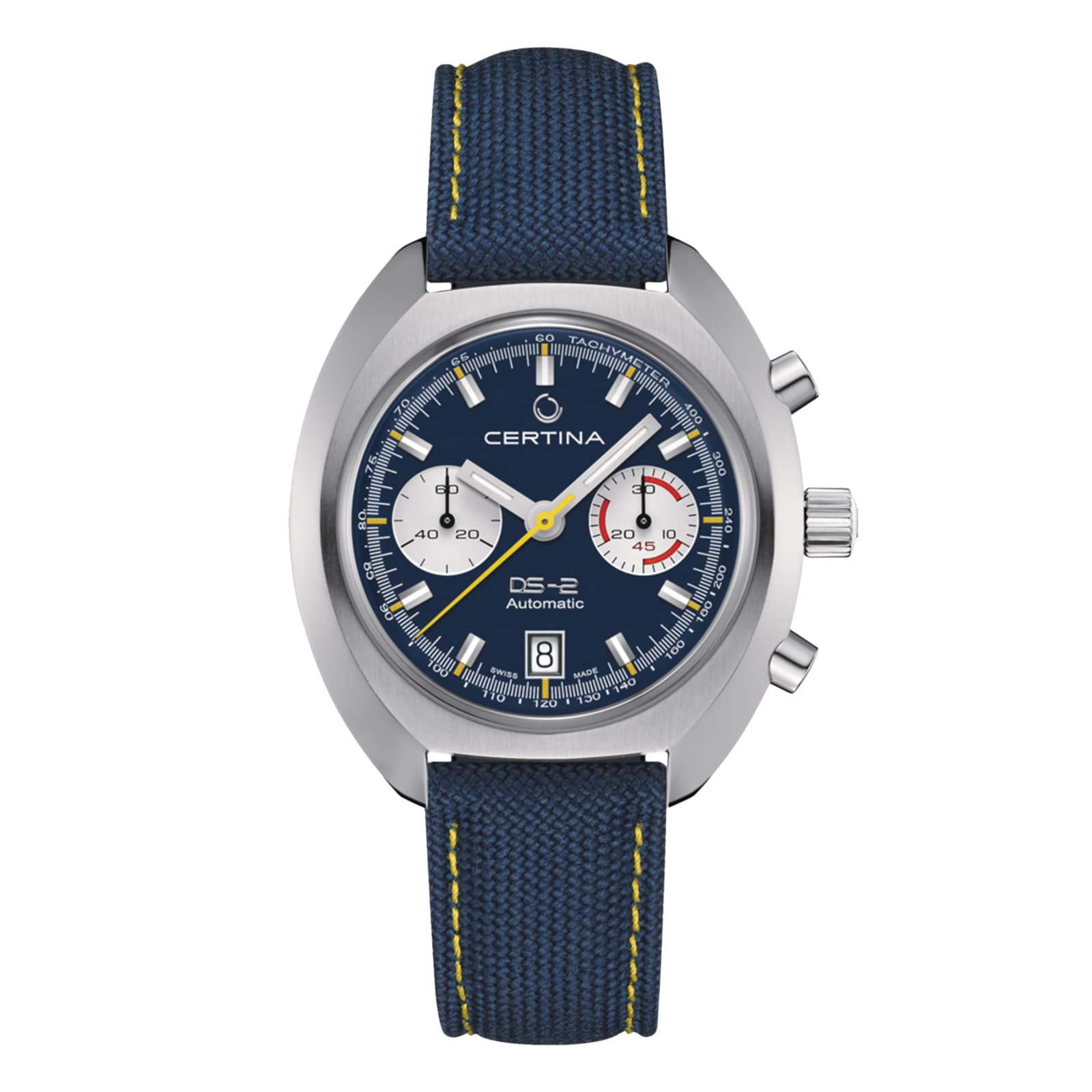 Certina DS-2 Chronograph Automatic 43mm Mens Watch Blue