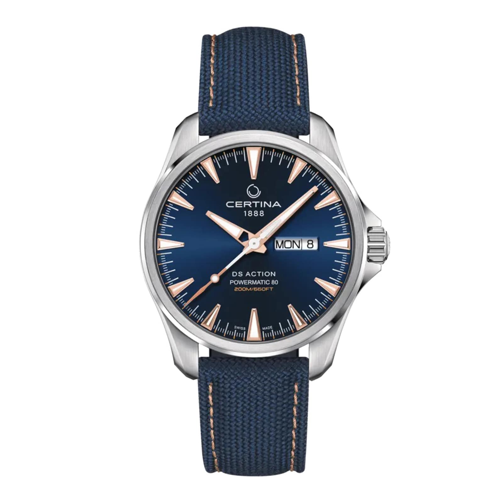 DS Action Day Date 41mm Mens Watch Blue