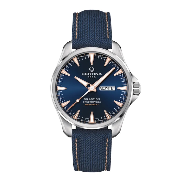Certina DS Action Day Date 41mm Mens Watch Blue