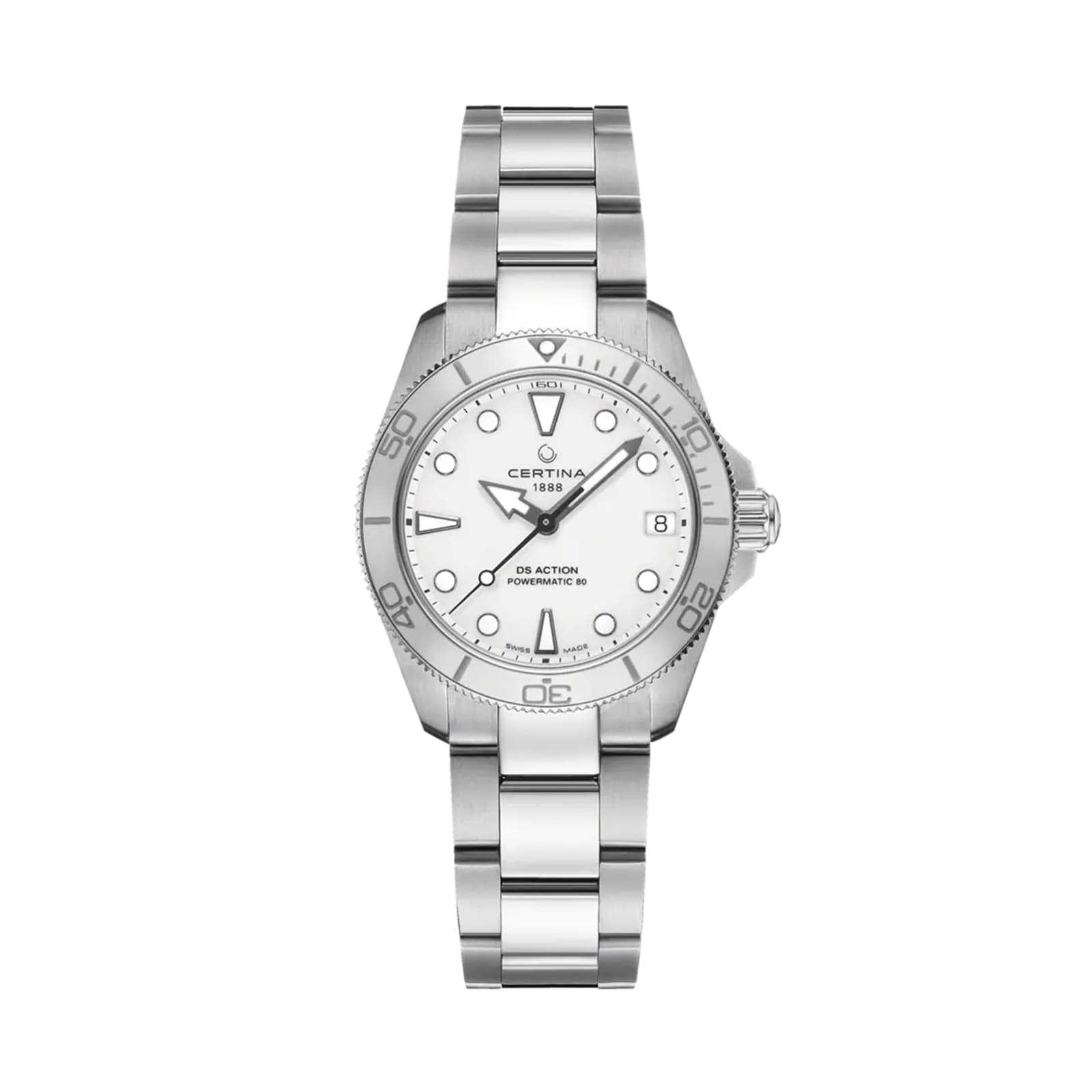 Certina DS Action 34.5mm Ladies Watch White