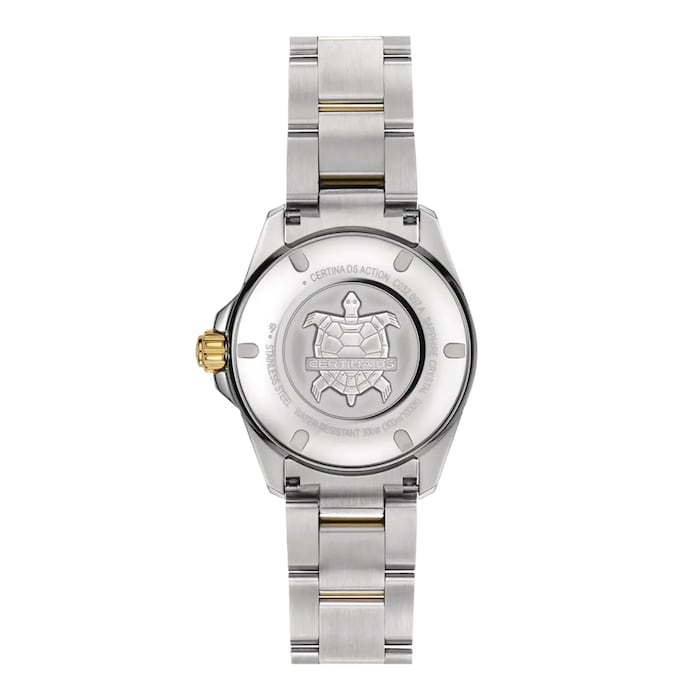 Certina DS Action 34.5mm Ladies Watch Black Mother Of Pearl