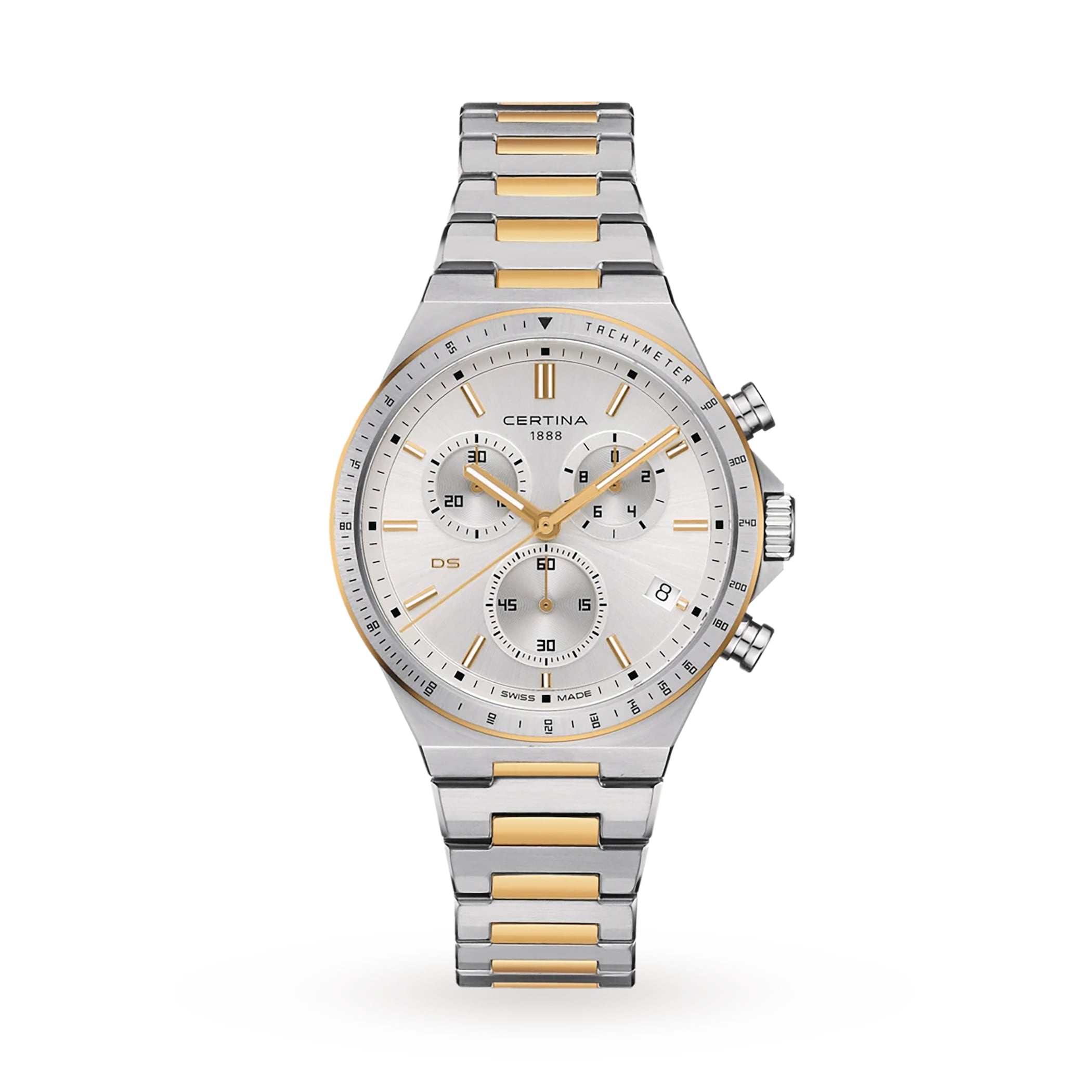 Certina DS-7 Chronograph 41mm Mens Silver Certina DS-7 Chronograph 41mm Mens Silver