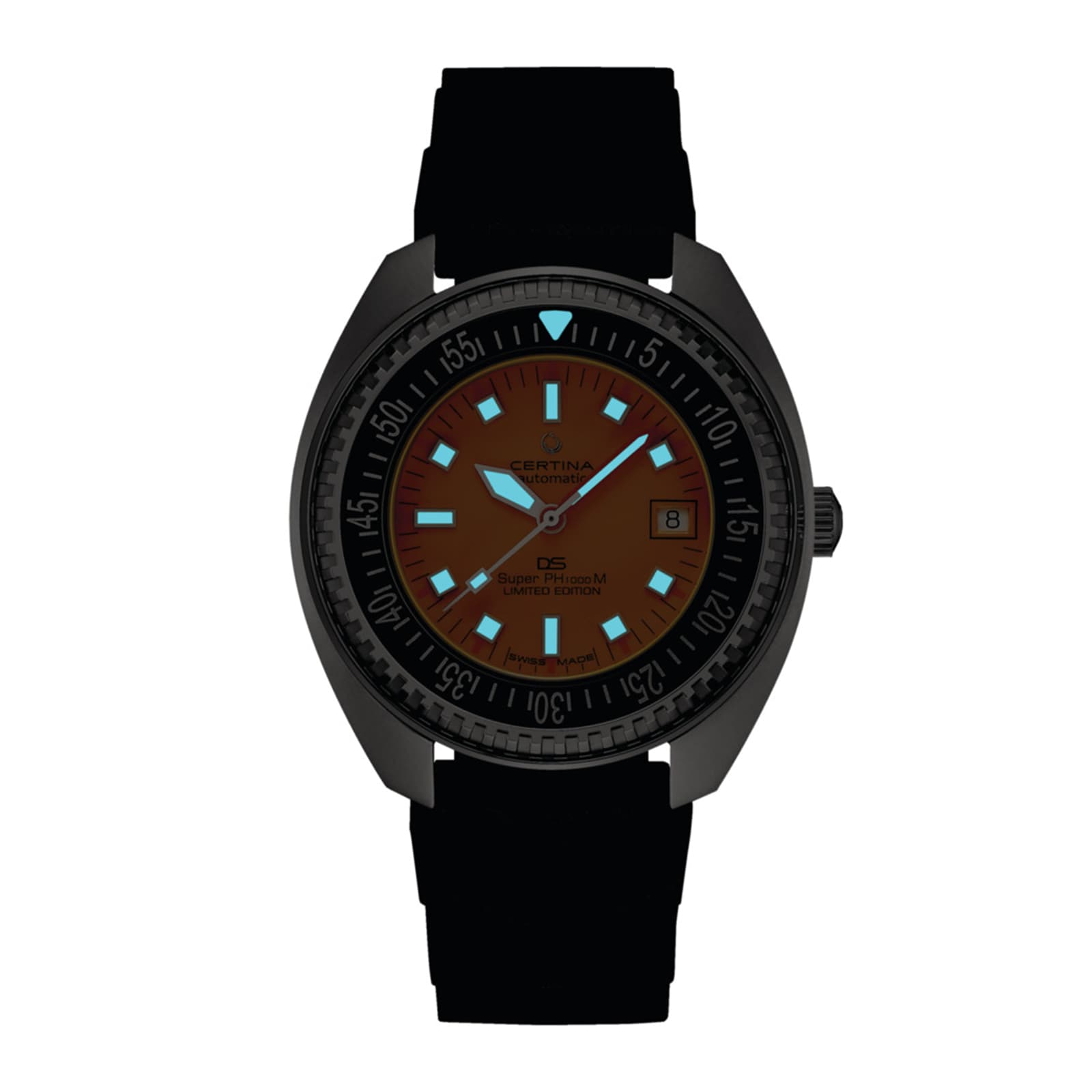 Certina DS Super PH1000M  43.5mm Limited Edition Mens Watch Orange