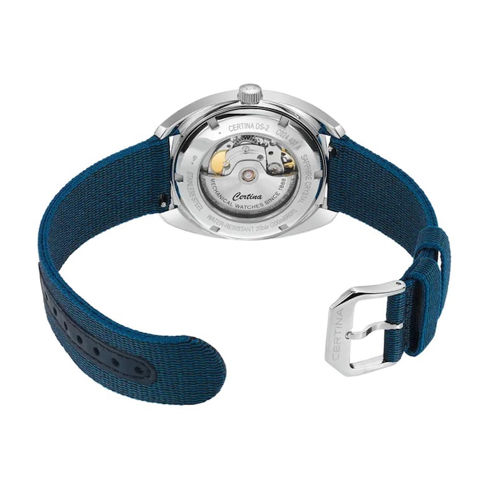 Certina Heritage DS-2 40mm Mens Watch Blue