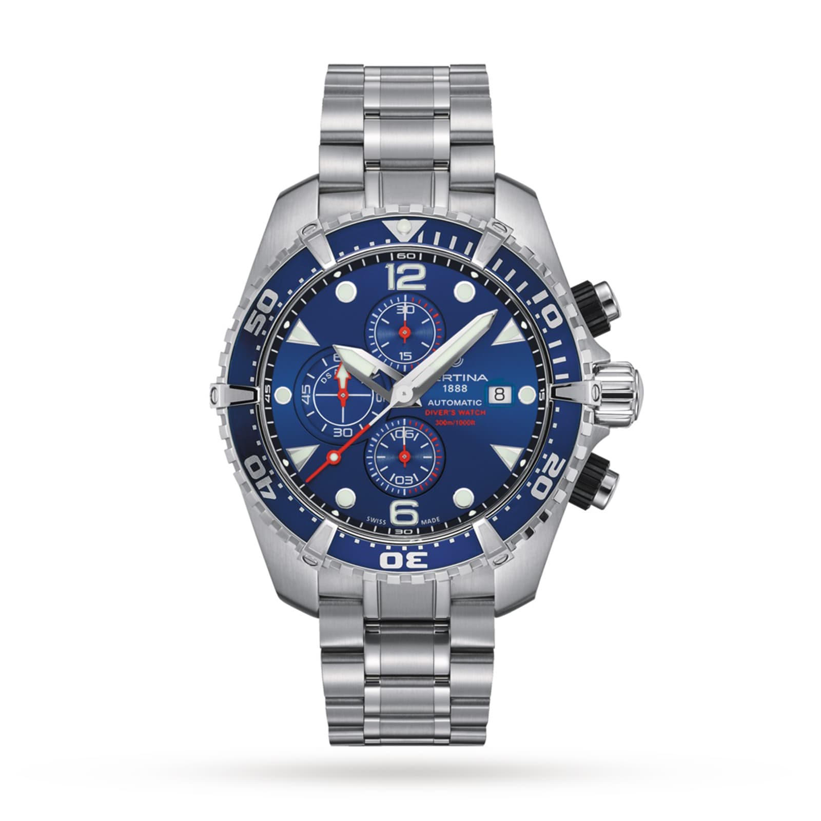 DS Action Diver Automatic Blue 316L stainless steel 45.7mm
