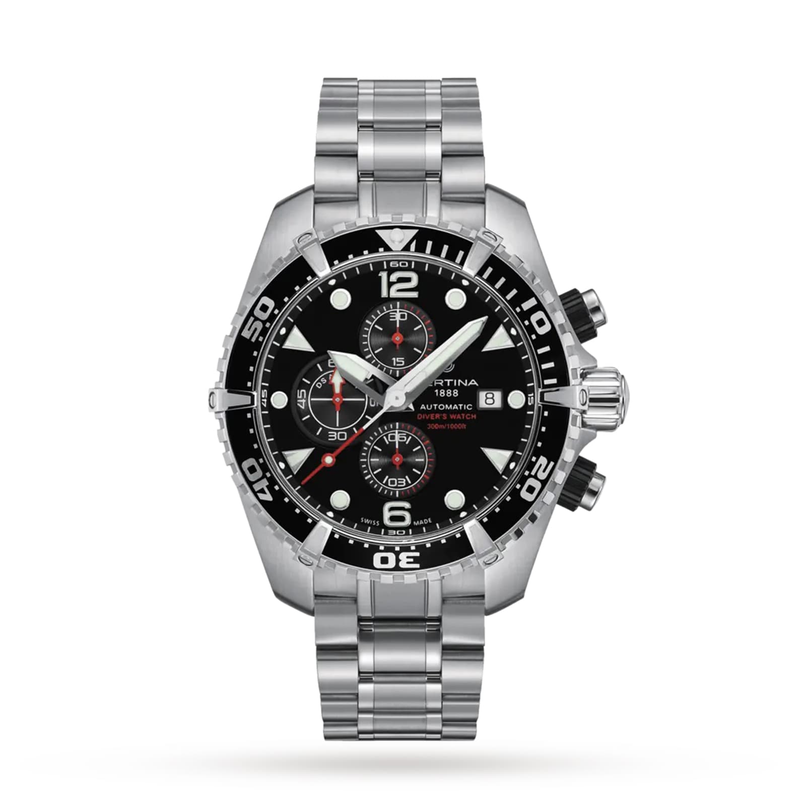 Aqua DS Diver Action 45.7mm Mens Watch Black