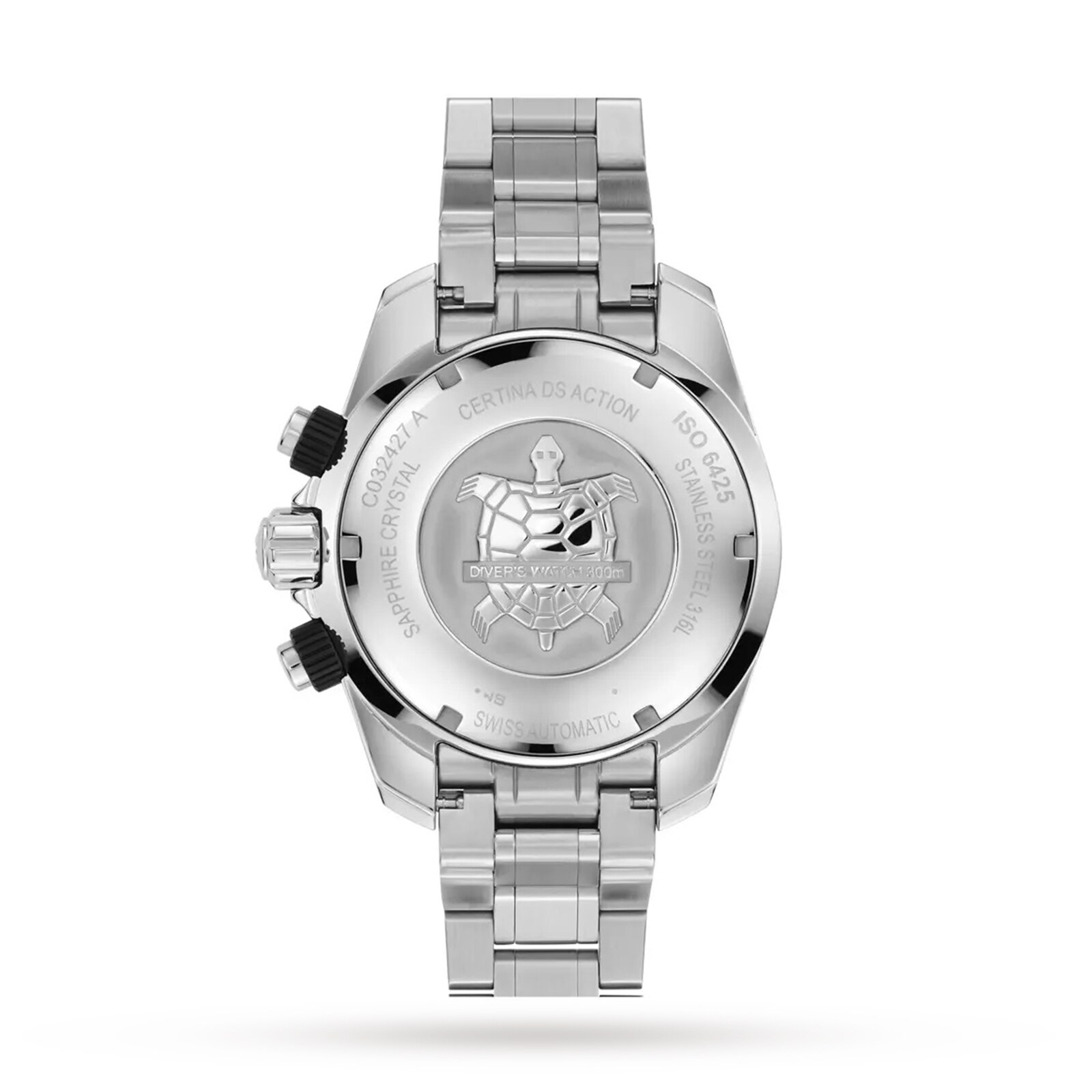 Certina Aqua DS Diver Action 45.7mm Mens Watch Black