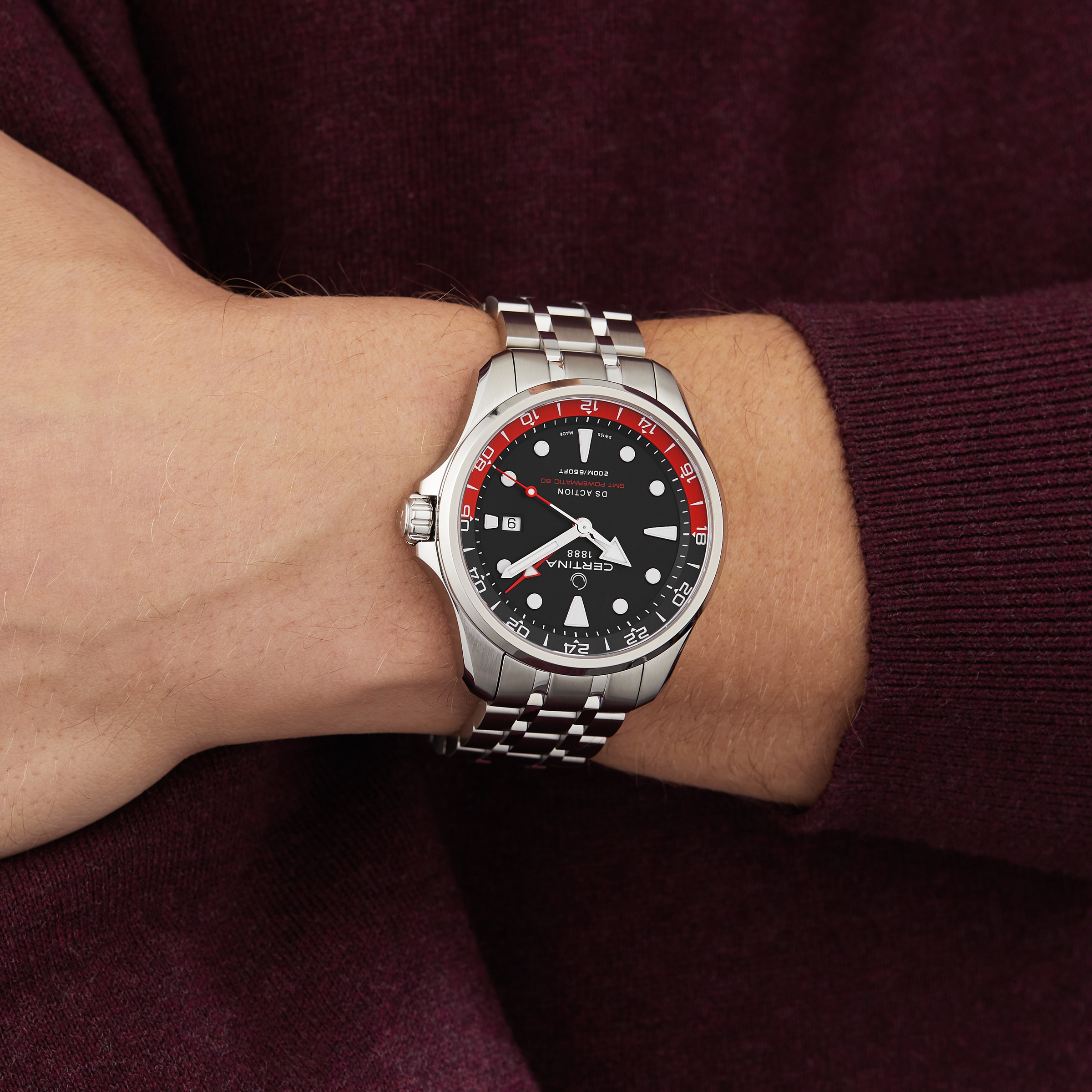 Certina hot sale gmt watch