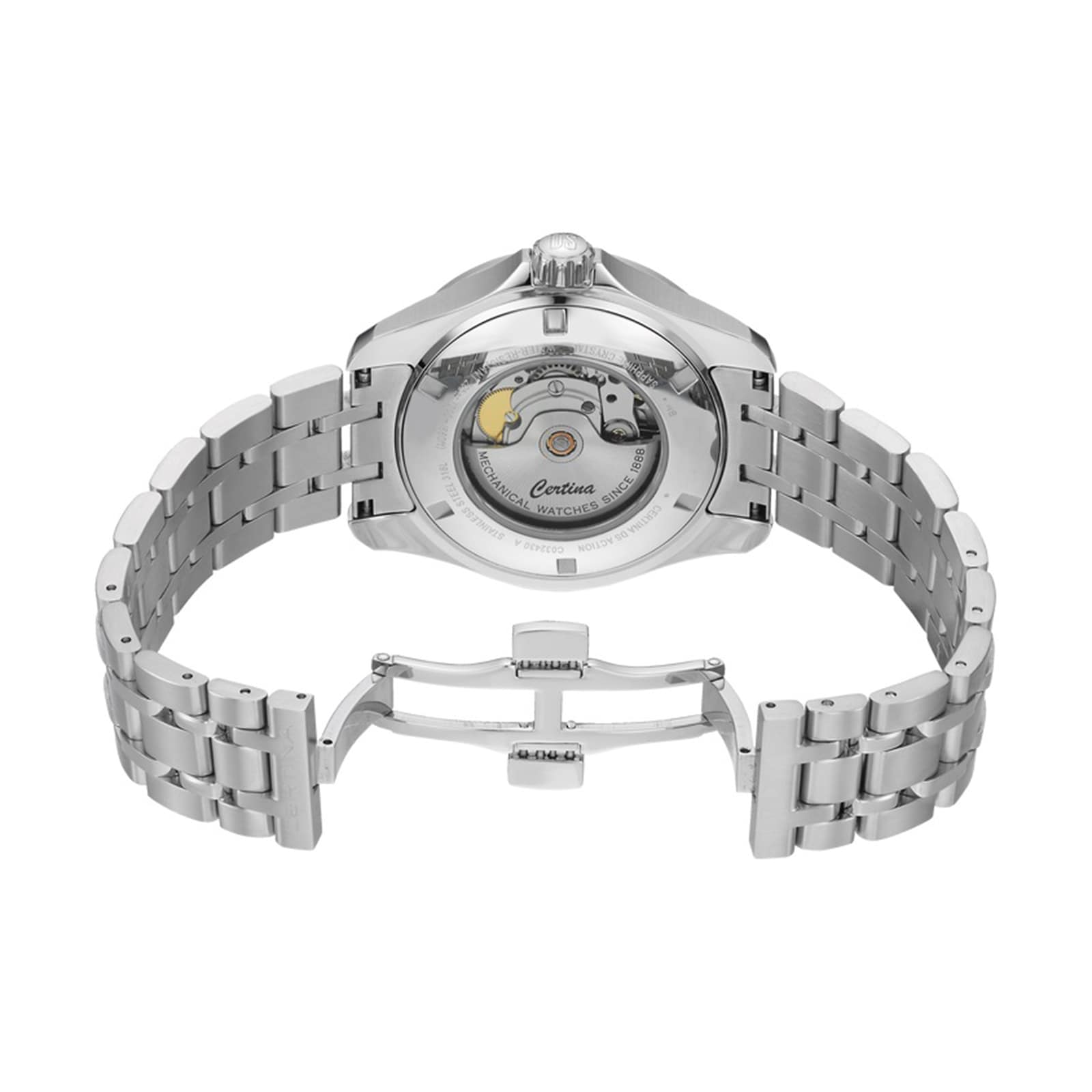 Certina DS Action Day-Date Automatic Black 316L stainless steel 41mm