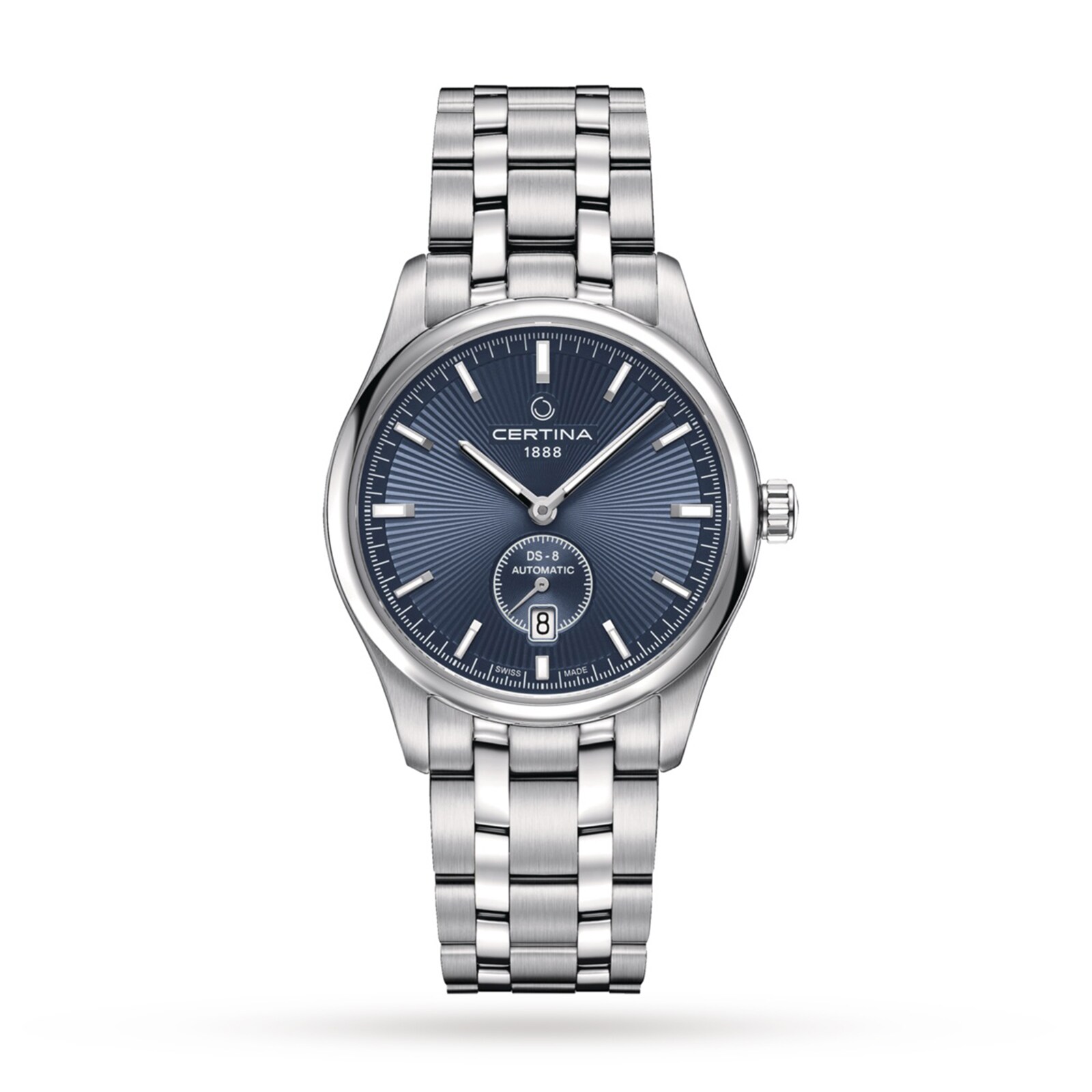 DS-8 Small Second Automatic Blue 316L stainless steel 40mm