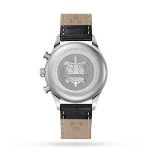 Certina DS-8 Chronograph Moon Phase 42mm Mens Watch Blue