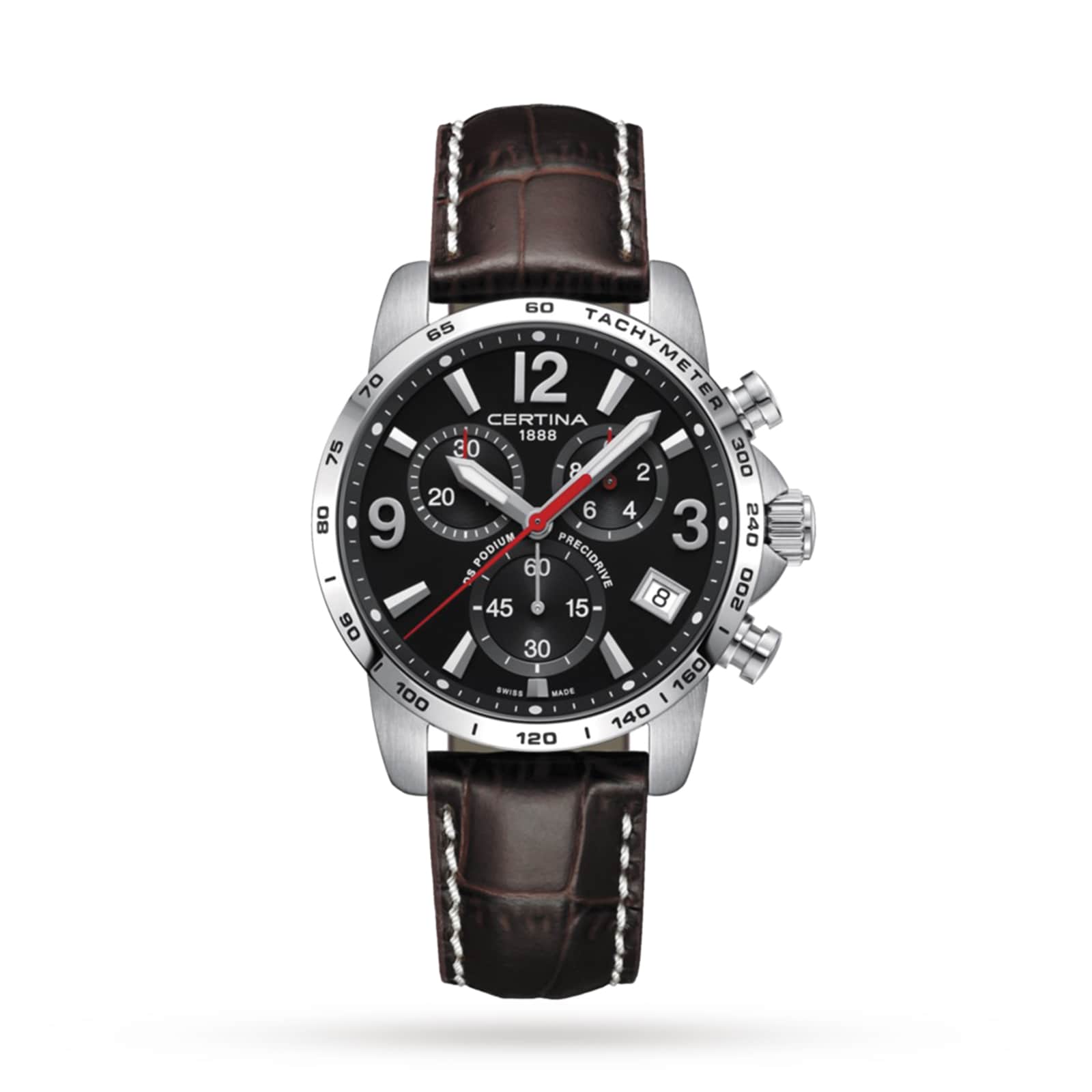 Certina DS Podium Chronograph 1/10 Sec 41mm Mens Watch Black Certina DS Podium Chronograph 1/10 Sec 41mm Mens Watch Black