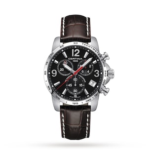 Certina DS Podium Chronograph 1/10 Sec 41mm Mens Watch Black