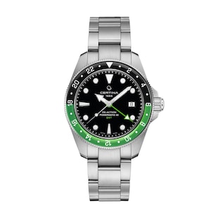 Certina DS Action GMT Powermatic 80 41mm Mens Watch Black