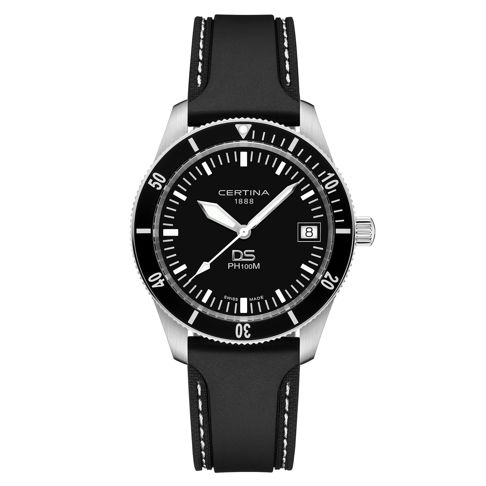 Certina DS PH100 40.5mm Unisex Watch Black Certina DS PH100 40.5mm Unisex Watch Black