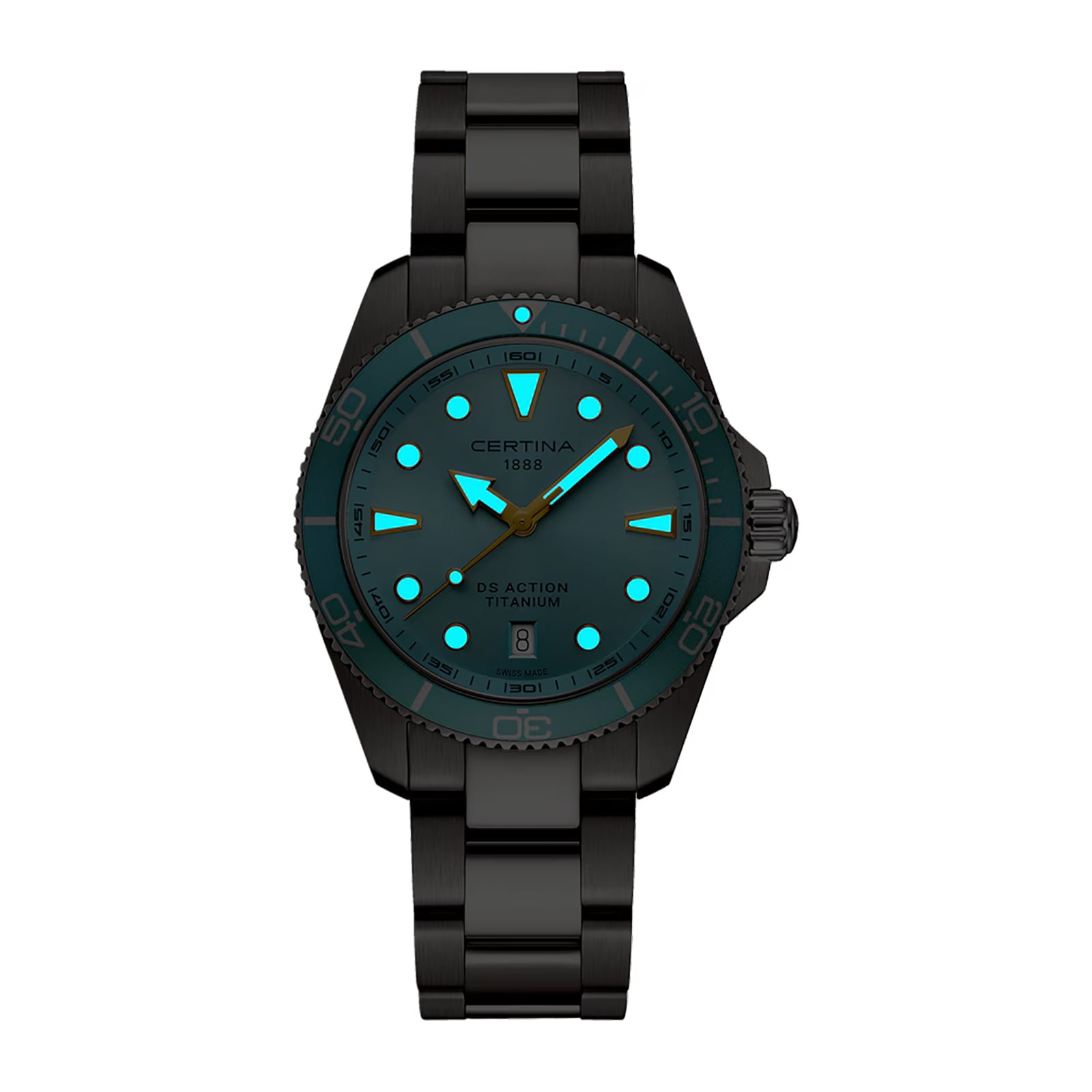 Certina DS Action 40mm, Titanium, Blue Dial