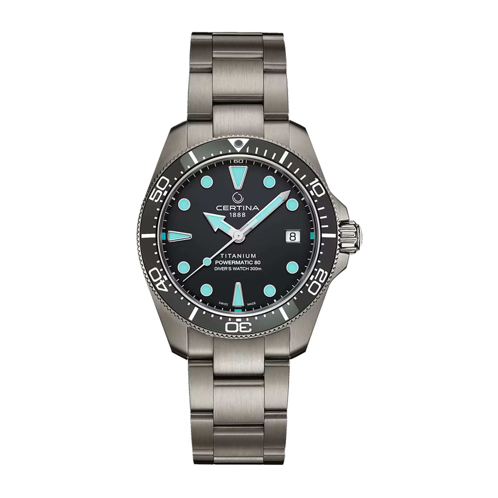 Certina DS Action Diver 38mm Titanium, Grey Dial