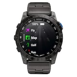 Garmin D2 Mach 1 Pro Aviator Smartwatch 51mm Titanium Bracelet Mens Watch