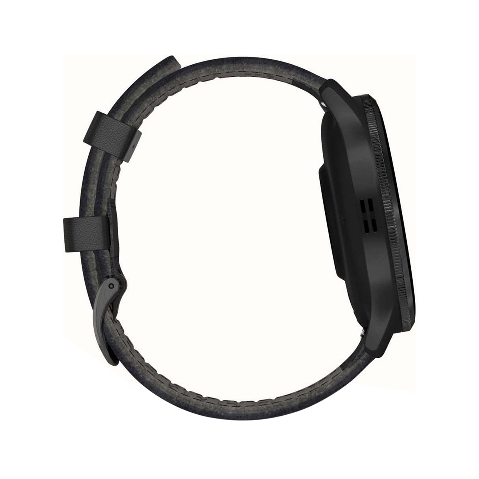 Garmin Venu 3 Slate Bezel, Black Case and Black Leather Band Smart Watch