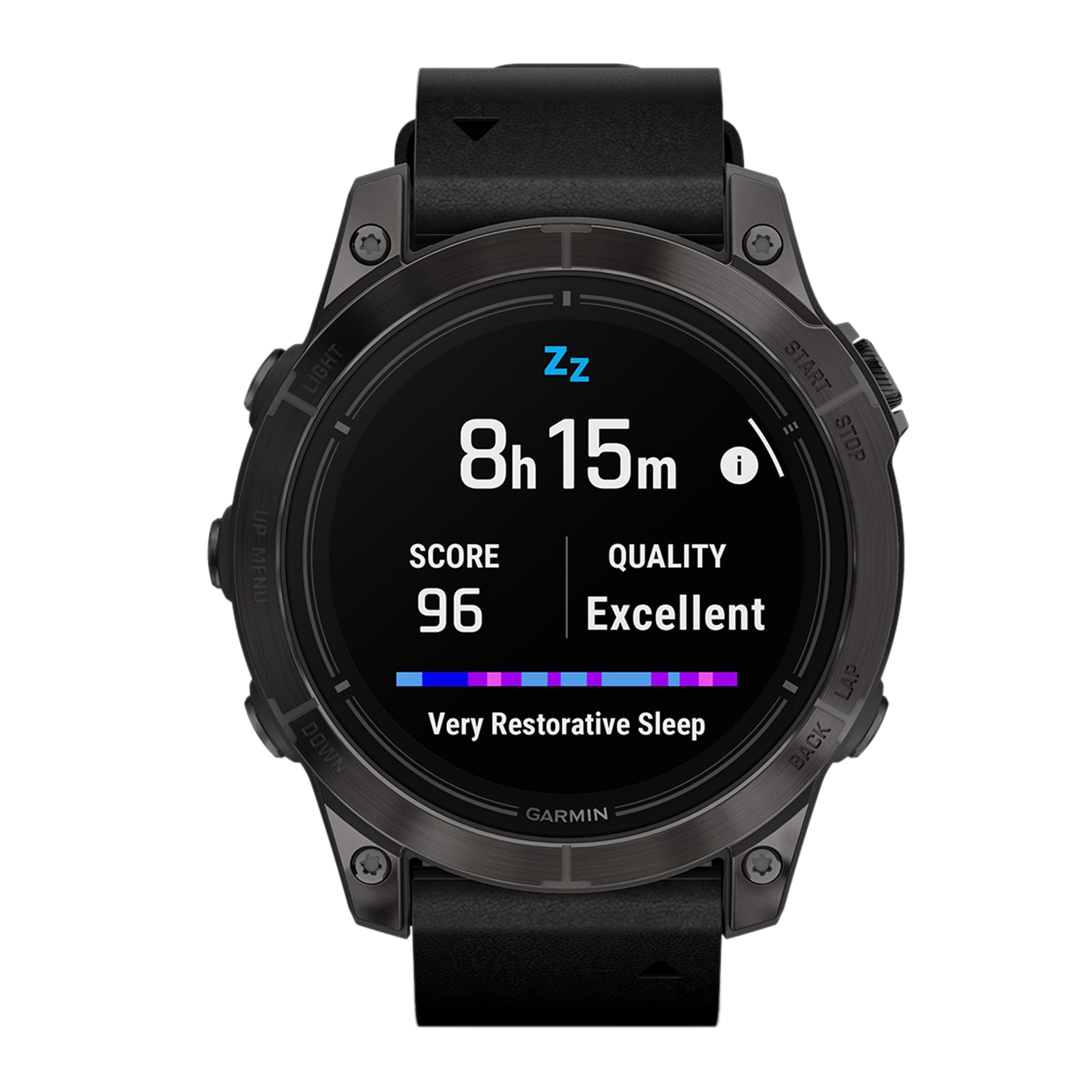 Garmin epix™ Pro (Gen 2) – Sapphire Edition 47mm Carbon Grey DLC Titanium with Black Leather Band Smart Watch