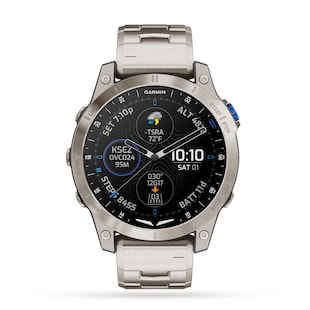Garmin D2 Mach 1 Aviator Smartwatch 47mm Titanium Bracelet