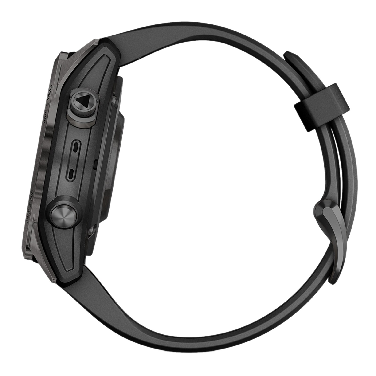 Garmin Fēnix® 7S Pro – Sapphire Solar Edition Carbon Grey DLC Titanium with Black Band 42mm Smart Watch