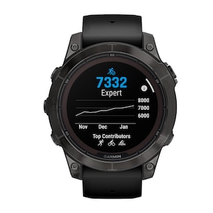 Garmin Fēnix® 7 Pro – Sapphire Solar Edition Carbon Grey DLC Titanium with Black Band 47mm Smart Watch