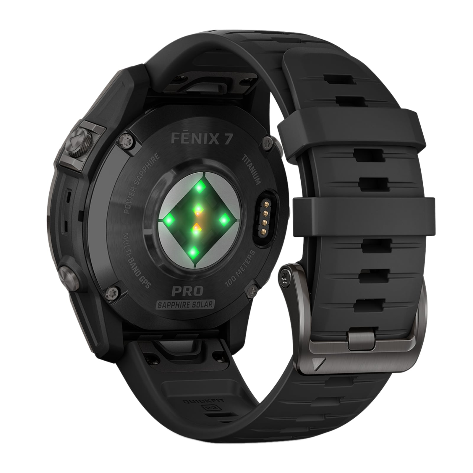 Garmin Fēnix® 7 Pro – Sapphire Solar Edition Carbon Grey DLC Titanium with Black Band 47mm Smart Watch