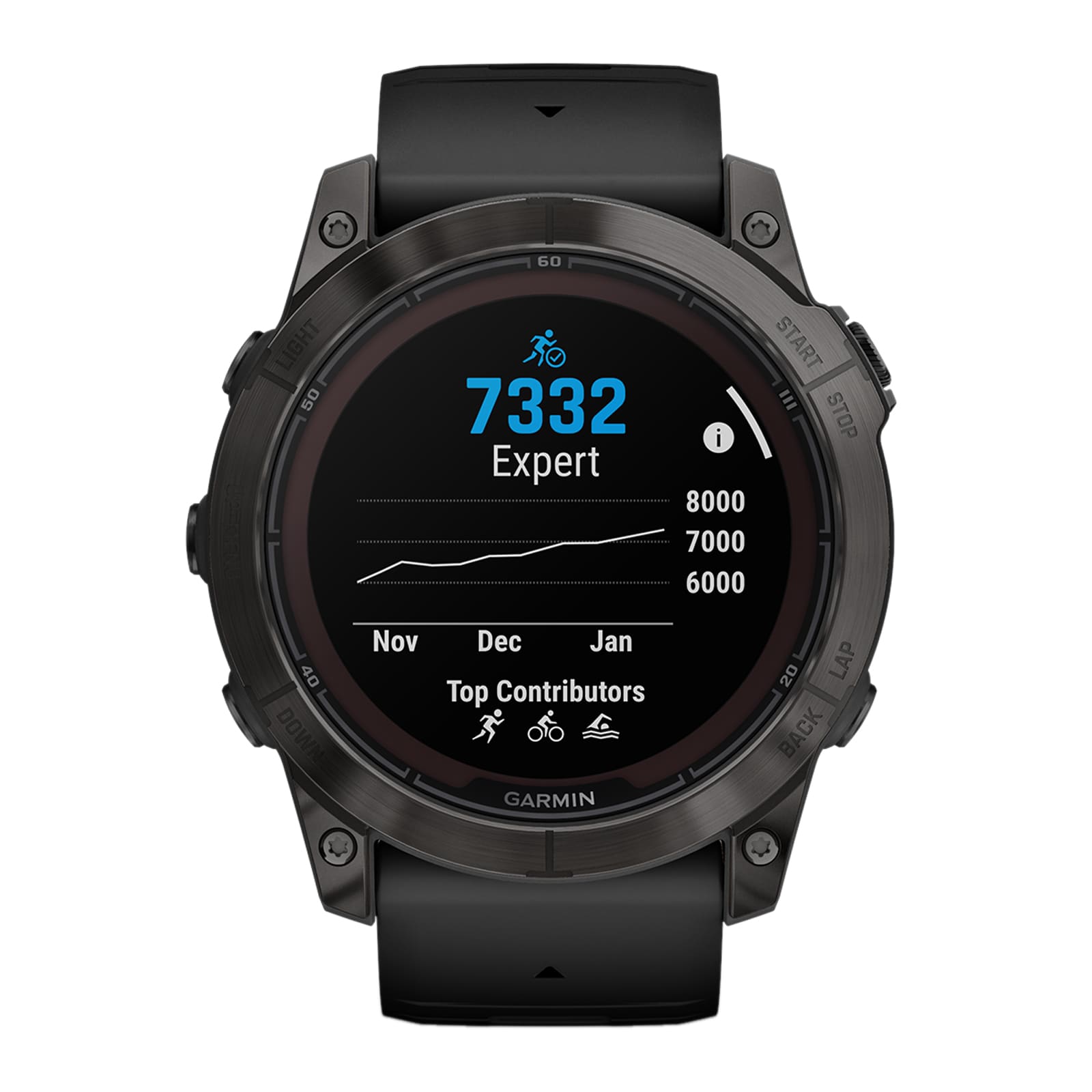 Garmin Fēnix® 7X Pro – Sapphire Solar Edition Carbon Grey DLC Titanium with Black Band 51mm Smart Watch